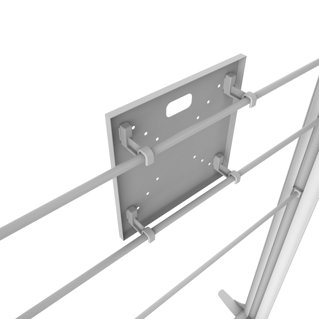 Support TV pour caisson lumineux
